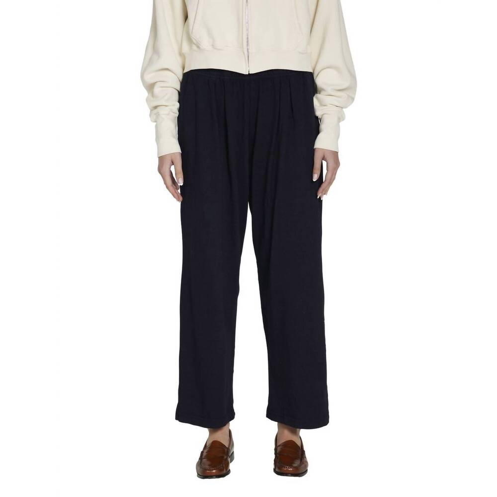 NEW LES TIEN penny pleated pant in navy